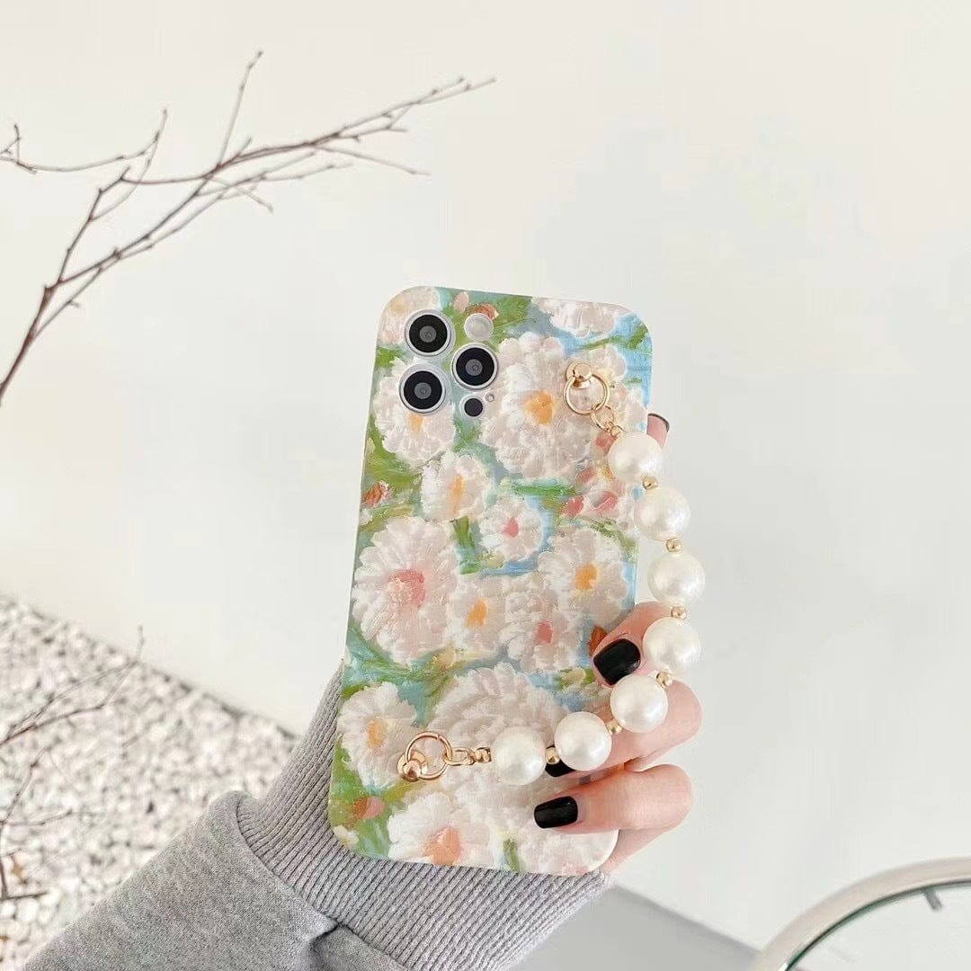 3D Painted Green Pearl Case