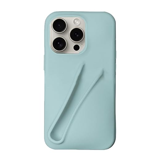 Premium Silicone Phone Cover With Lipstick Holder For iPhone