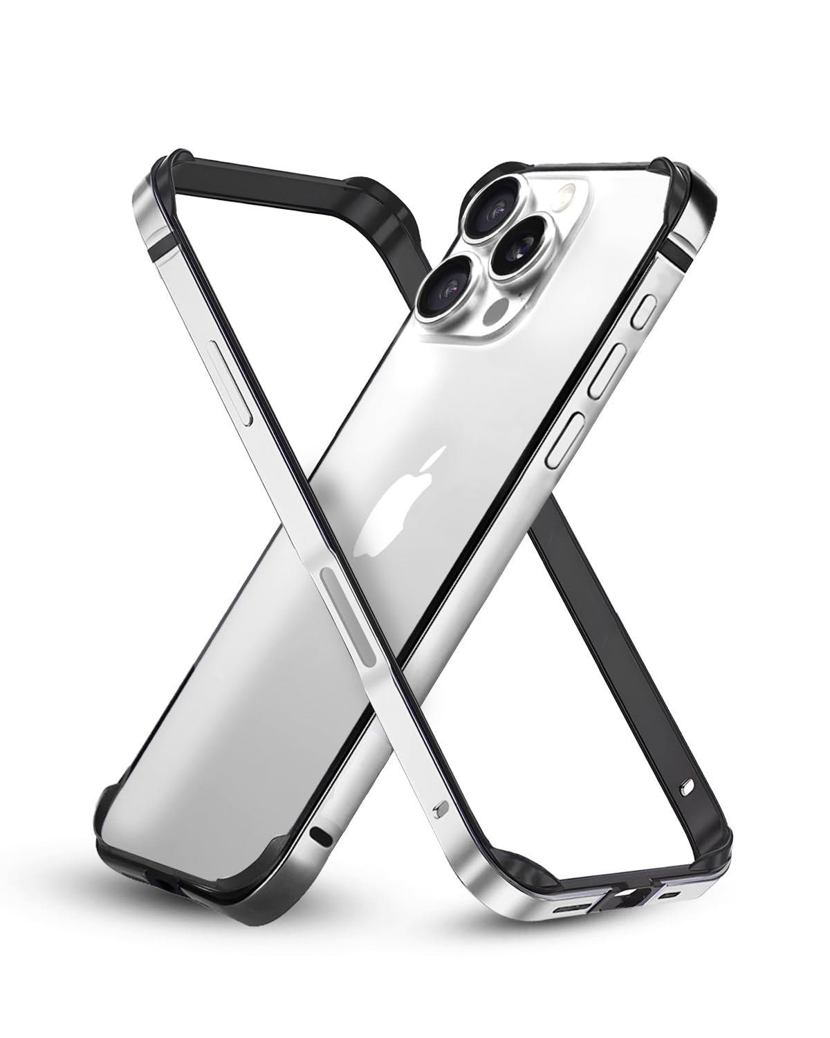 Aluminum Bumper Mag-Safe Wireless Charging Edge Armor Protective Minimal Case For iPhone