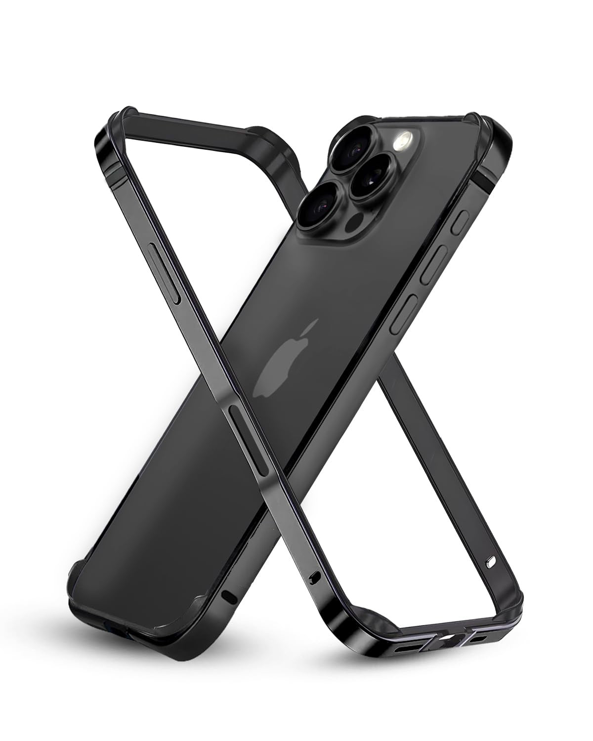 Aluminum Bumper Mag-Safe Wireless Charging Edge Armor Protective Minimal Case For iPhone
