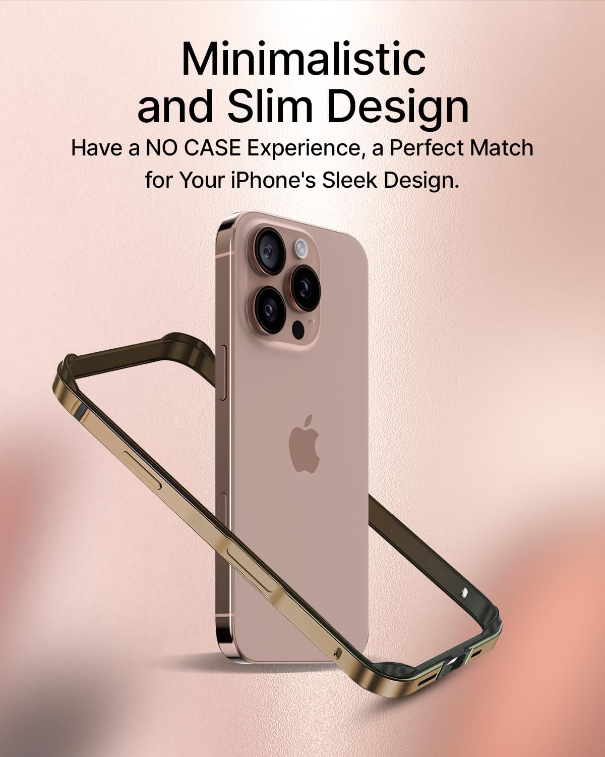 Aluminum Bumper Mag-Safe Wireless Charging Edge Armor Protective Minimal Case For iPhone