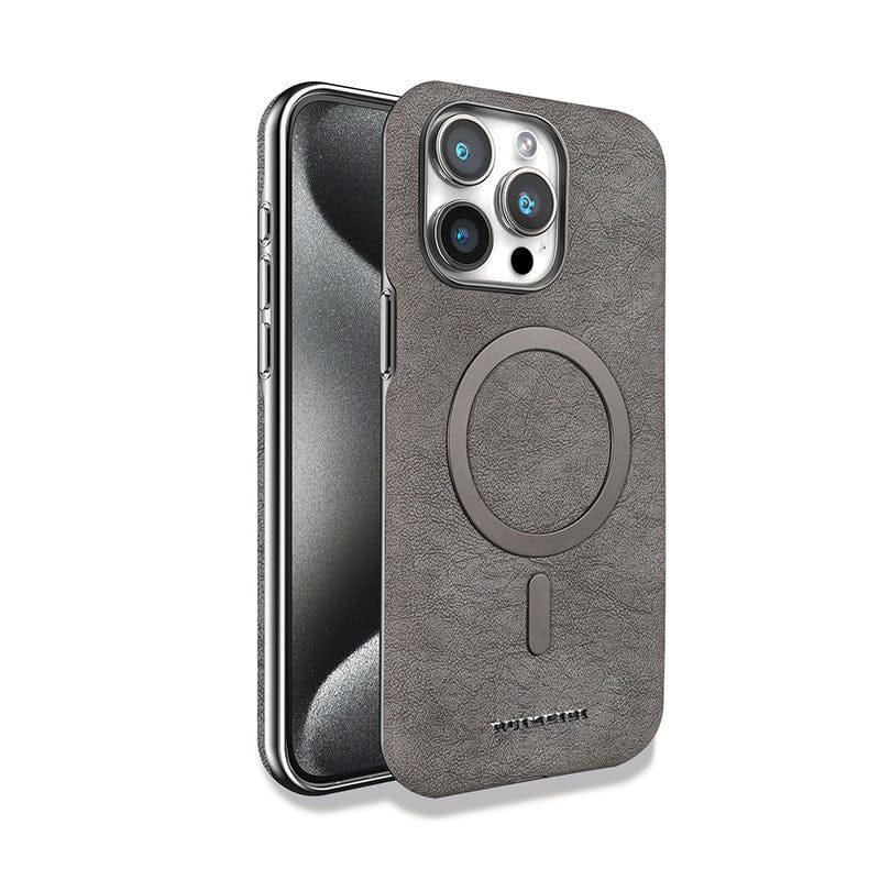 Classic Vintage Leather Magnetic Case - iPhone