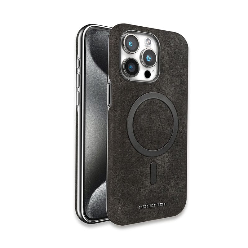 Classic Vintage Leather Magnetic Case - iPhone