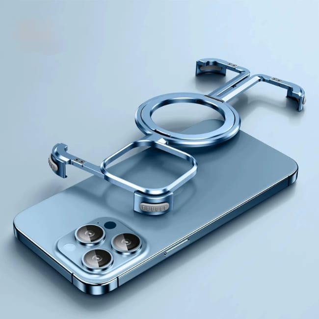 Shockproof Aluminum Frameless Ring Metal Case For iPhone
