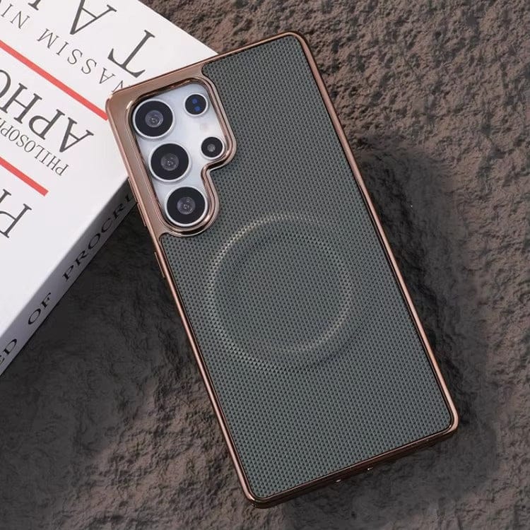 Golden Edge Prime Leather Case For Samsung