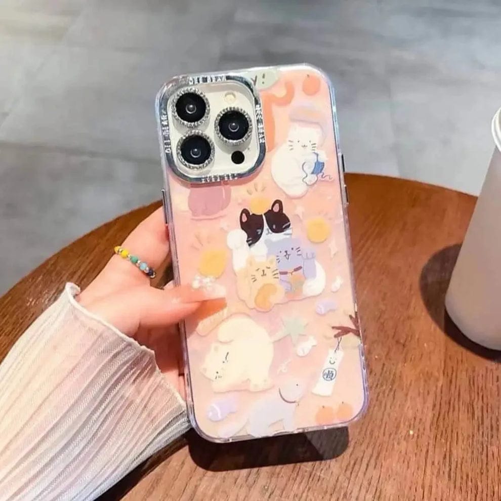 Cute Animal Pattern Shield Case For iPhone