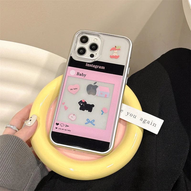 Charming Insta Feed Cute Puppy Case For iPhone