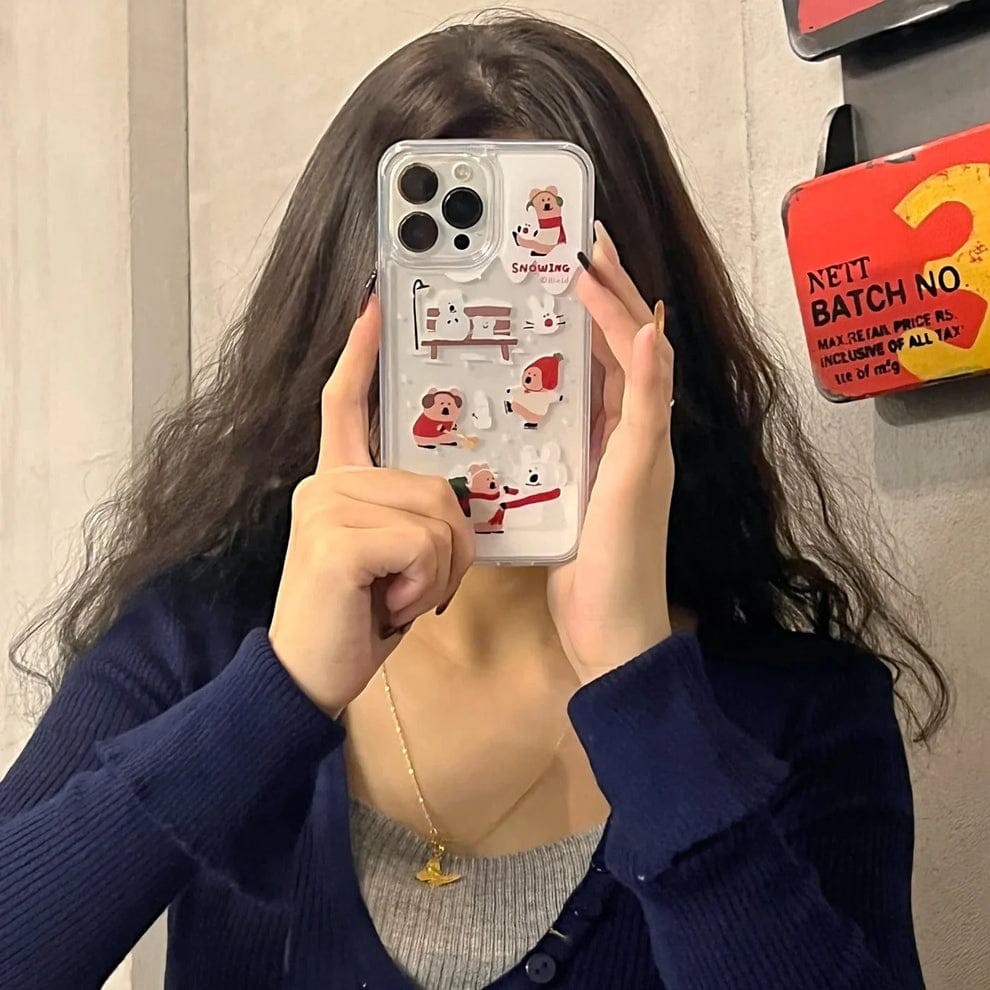 Cartoon Snow Burst Fantasy Case For iPhone
