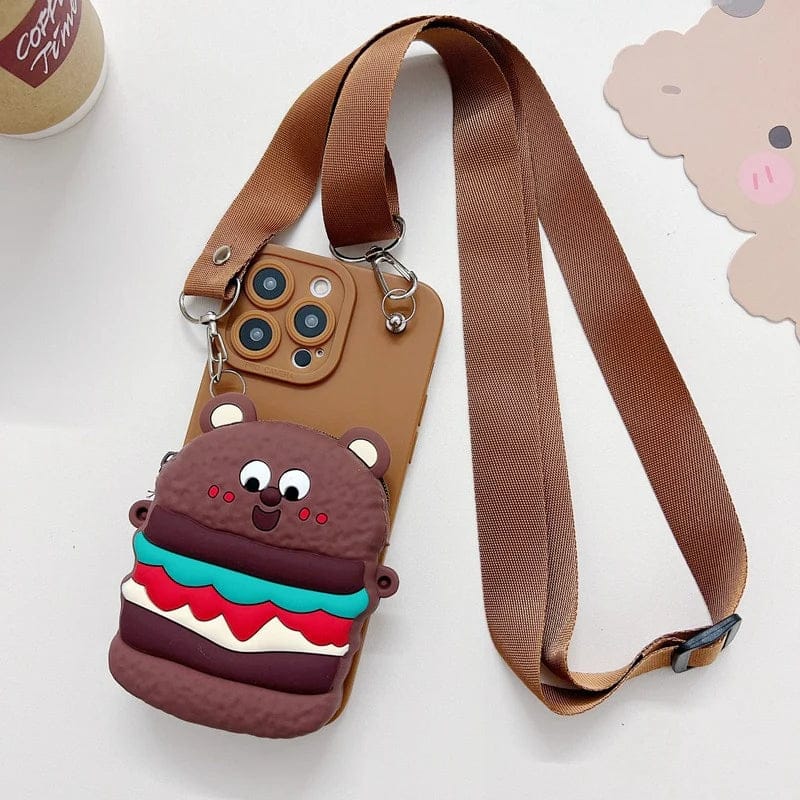 Lovely Cartoon Wallet Phone Case For iPhone