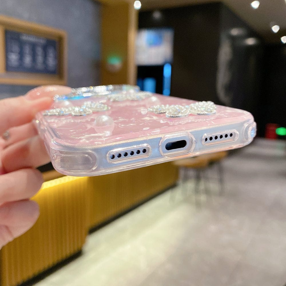 Ethereal Butterfly Pearl Dream Silicone Case For iPhone