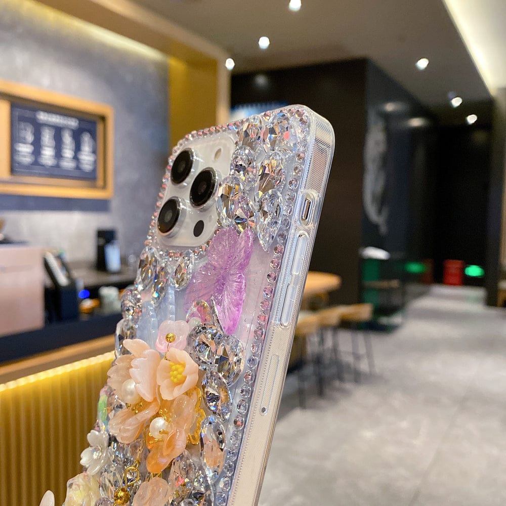 Floral Ice Queen Silicon Phone Case For iPhone
