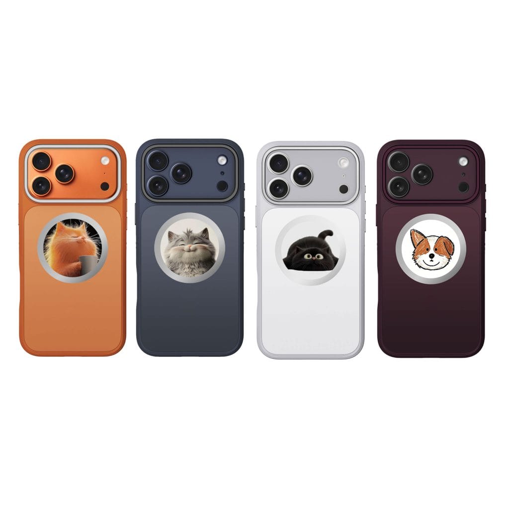 Ultra Thin Shockproof Magsafe Smart e-Ink Phone Case WIth Camera Lens Protection & Hidden Kickstand